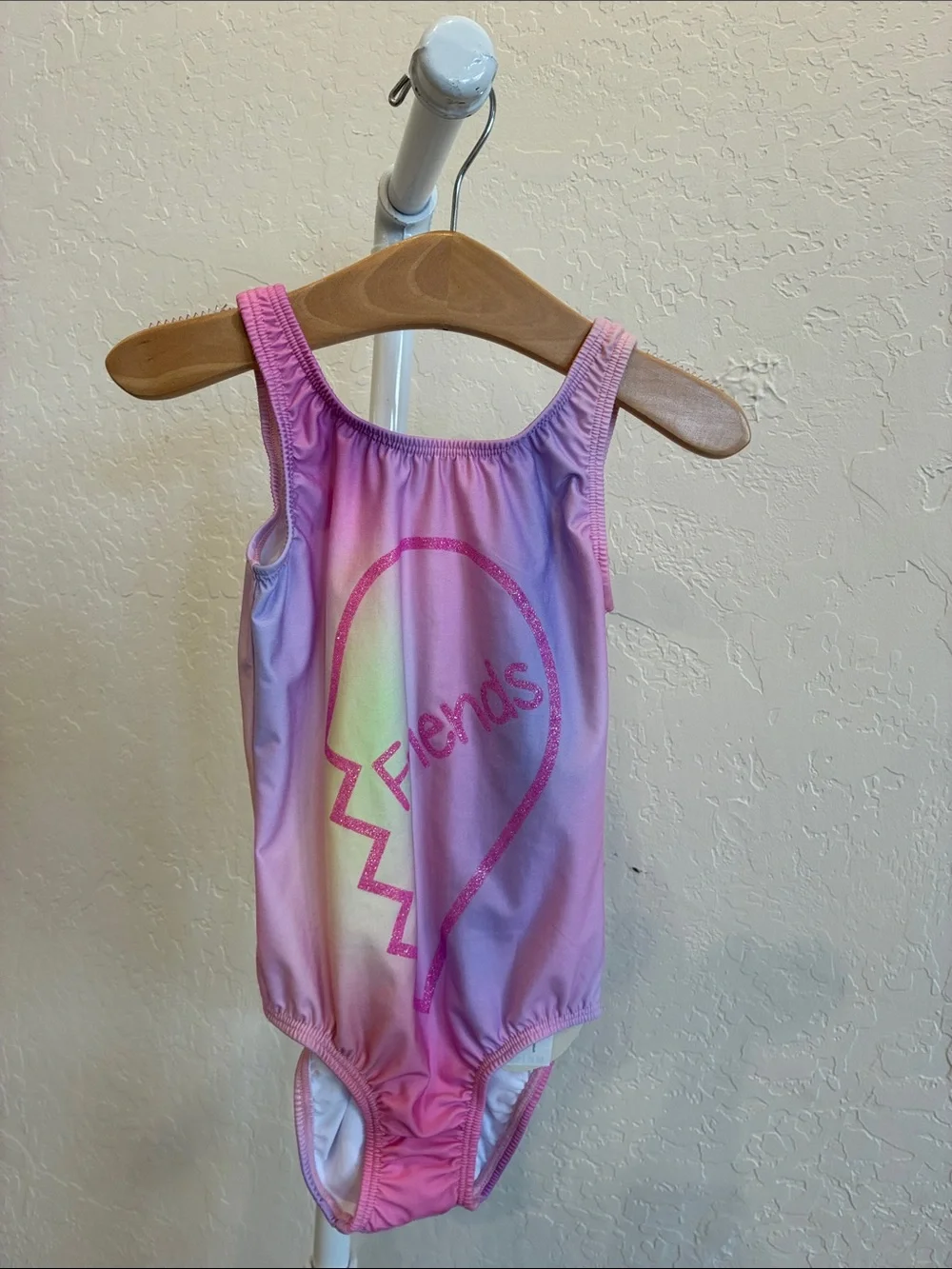 PQ Swim Girls Pink Purple Ombre One-Piece Swimsuit